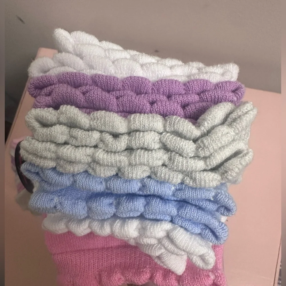 GAP Kids Girls' Cotton Quarter Socks - Light Gray, Pink, Light Blue NEW